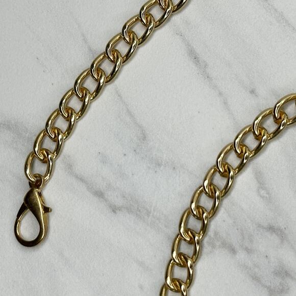 Gold Tone Chain Link Handbag Strap Replacement Purse Chain ✨ - Picture 2 of 13